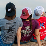 Black Antler Symbol Snapback Hat