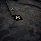 Black Marsh Duck Camo Golf Polo