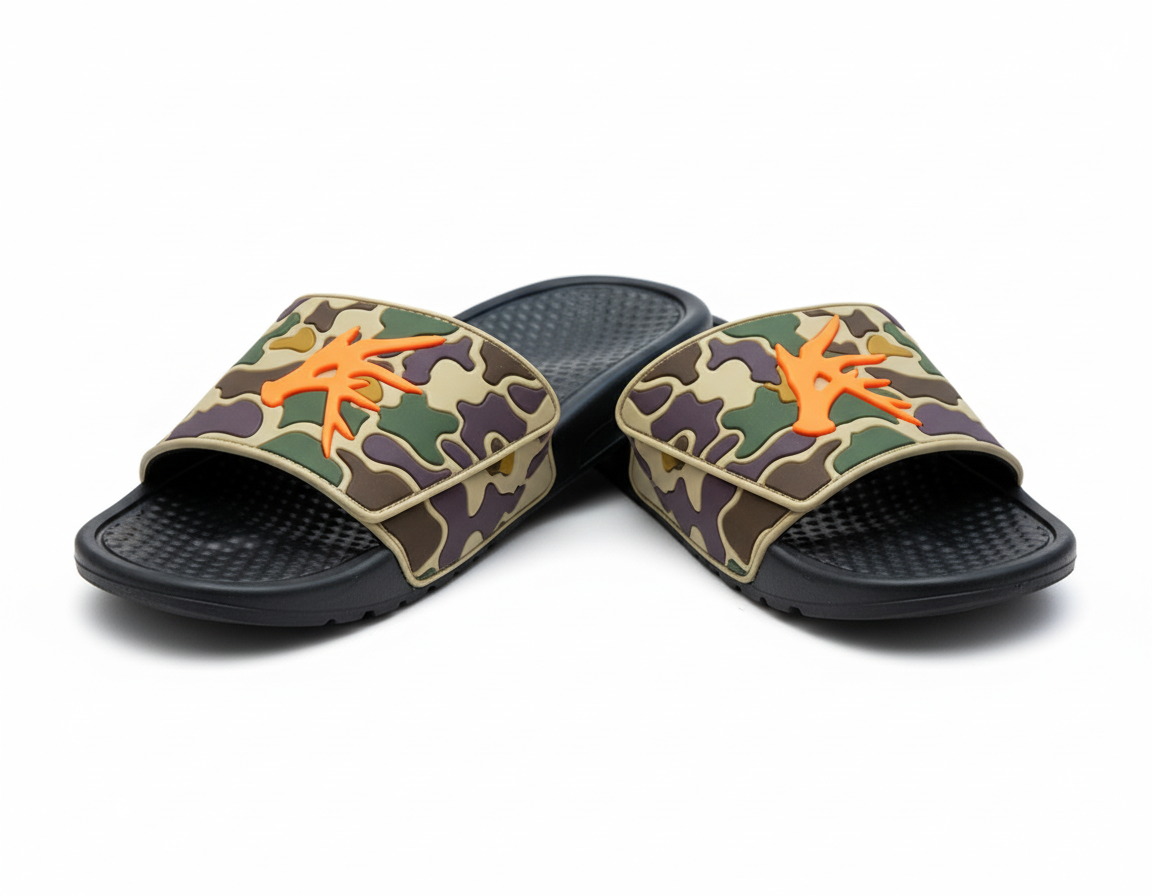 Old Skool Camo Camp Slides