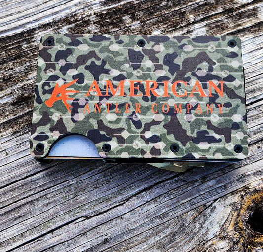 Vanish camo aluminum wallet