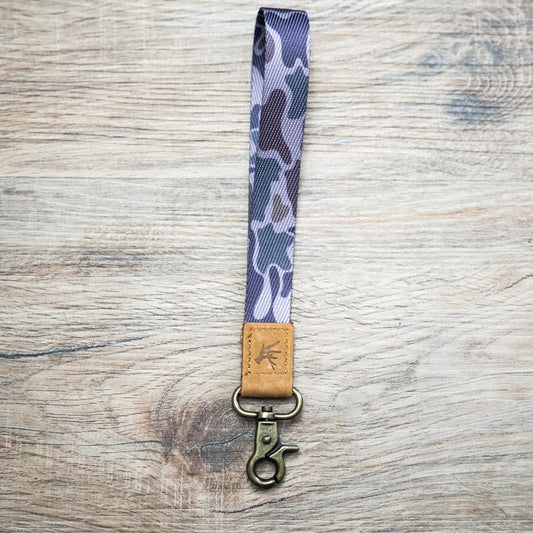 Duck camo wrist lanyard