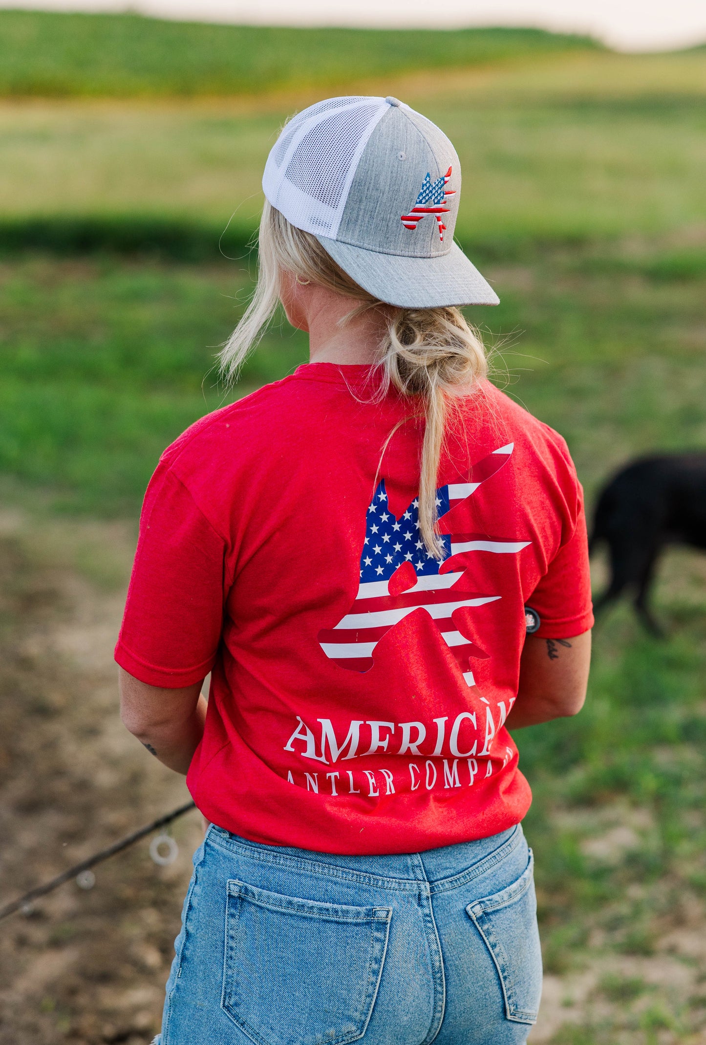 Patriotic Antler Tee