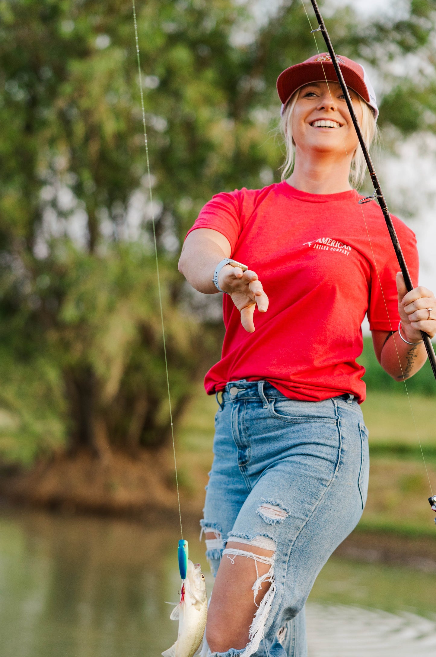 Patriotic Antler Tee