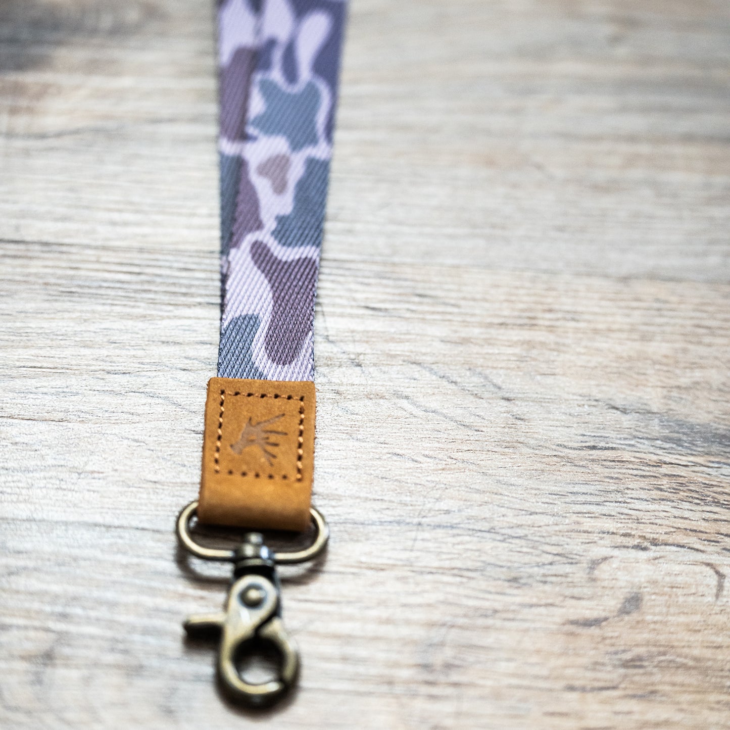 Duck camo wrist lanyard