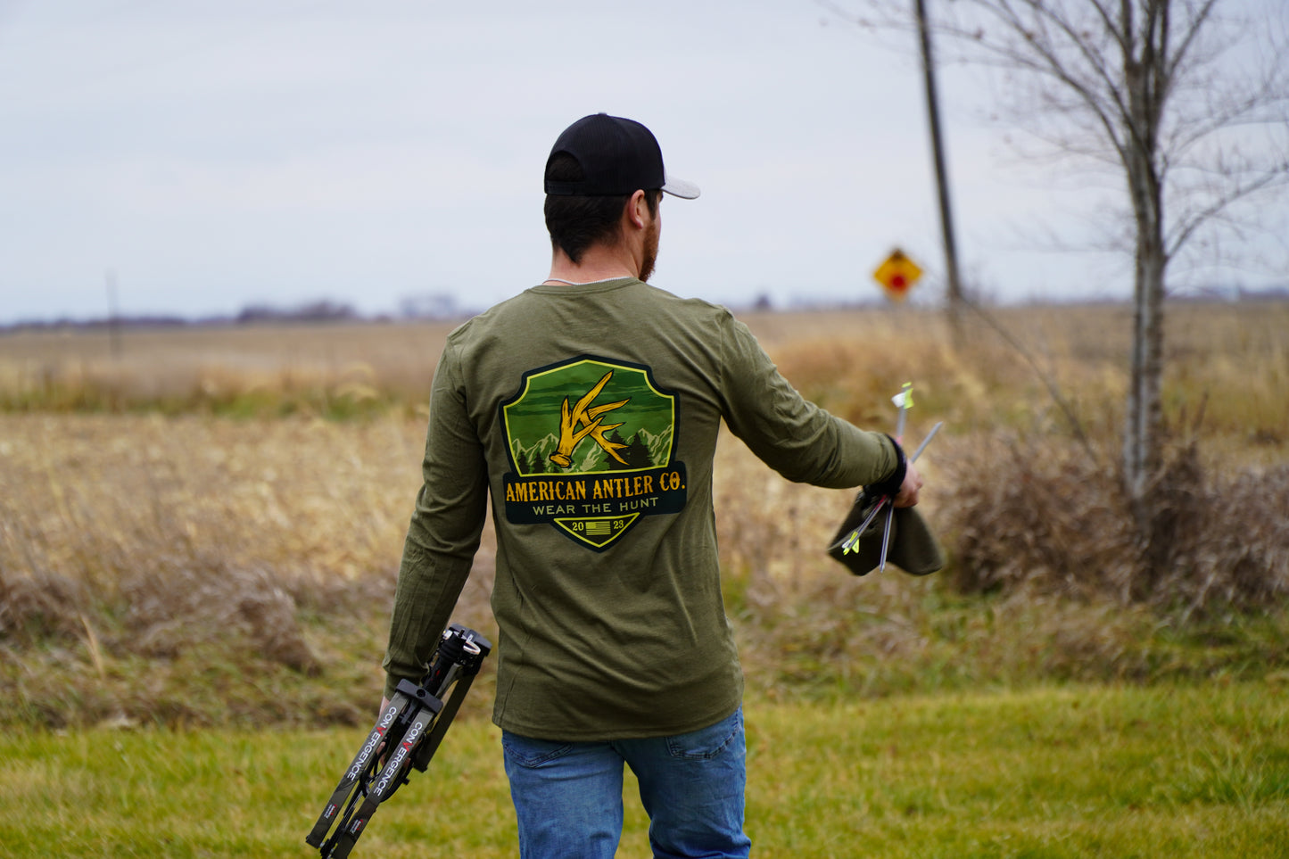 Wear The Hunt Badge Long Sleeve Tee