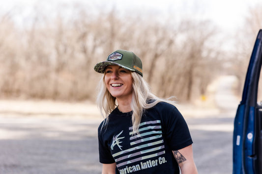 Old Skool Camo Flag Tee